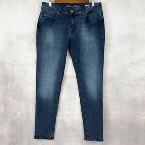 Mavi‎ Jeans Womens 31/30 Alexa Mid Rise Skinny Dark Wash Classic Stretch Ankle